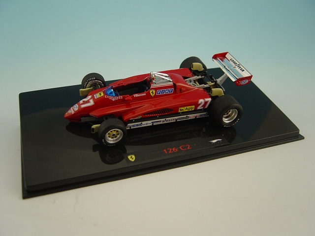 Hot Wheels Elite Ferrari F1 126C2 #27 Imola GP G.Villeneuve 1982