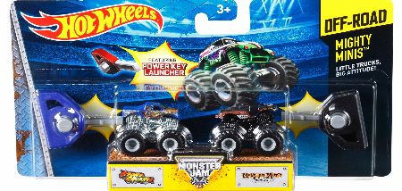 Hot Wheels Monster Jam Mighty Minis 2 Pack