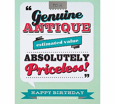Hotchpotch Genuine Antique Birthday Card