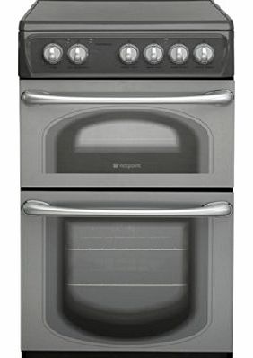 Hotpoint 50HEGS 50 Cm electric Double Oven Cooker Graphite