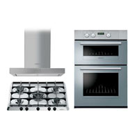 Hotpoint Eye Level Double Oven DY46X- 5 Burner Gas Hob G750T and 70cm Chimney Hood HS70