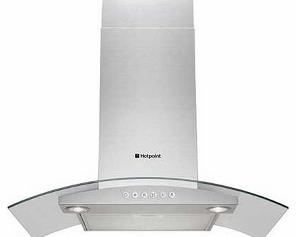 Hotpoint HDA95SAB 90cm Curved Cooker Hood