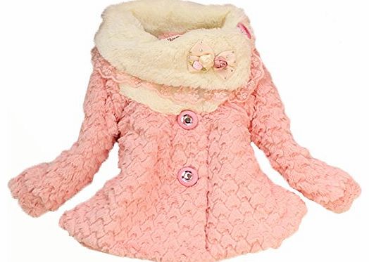 Baby Girls Kids Toddler Outwear Clothes Winter Jacket Coat Snowsuit Clothing (2-3 years, pink)