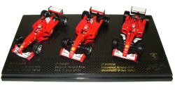 1:43 Scale Ferrari 3 Times Champion Set