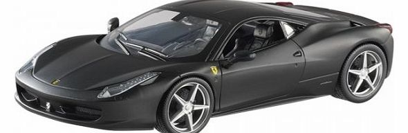 Hotwheels Heritage 1:24 Ferrari 458 Italia Matt Die Cast Model (Black)