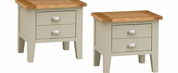 Houghton French Grey Set of 2 Bedside Tables