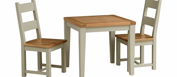 Houghton French Grey Small Dining Set with 2