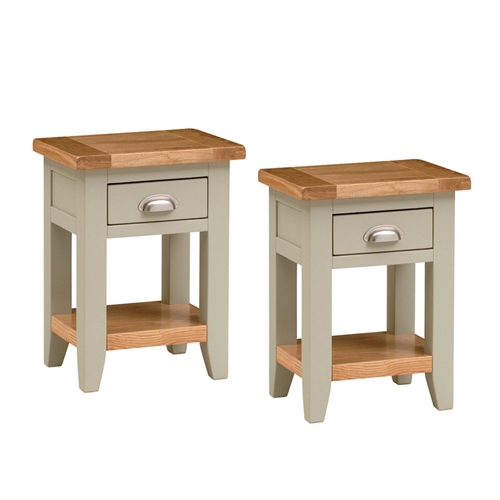 Houghton Painted Set of 2 Small Bedside Tables