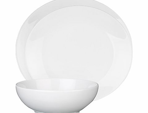 House by John Lewis Coupe Tableware, 12 Piece