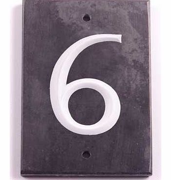 House Nameplate Company Slate Number Plaque - 6