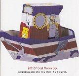 House of Marbles Wooden Boat Money Box