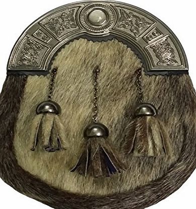 House Of Scotland Full Dress Kilt Sporran Formal Seal Skin Celtic Cantle Antique/Scottish Kilt Sporrans