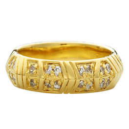 House Of Harlow 14kt Gold Plated Thick Stack