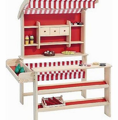 howa wooden toy shop with awning 47463 by howa