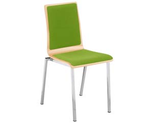 Howe chair with upholstered seat and back
