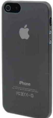 Black 0.3mm PRO Ultra Slim Protection Rear Sleeve Cover / Protective Case for Apple iPhone 5 and 5S. Black TPU Case