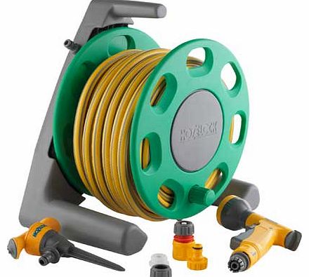 Compact Reel Hose with Accessories - 20m