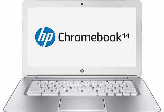HP 14-q010sa 16GB DataPass Chromebook - White