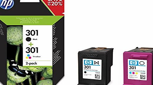 HP 301 Original Ink Cartridge - Black/Tri-Colour - Pack of 2