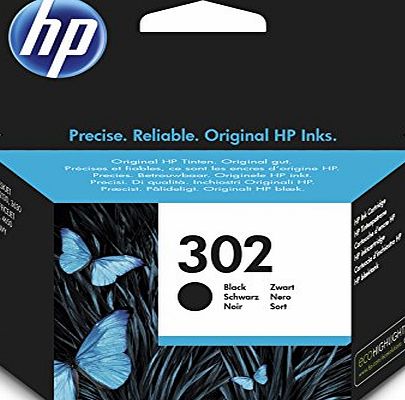 HP 302 Black Original Ink Cartridge (F6U66AE)