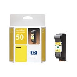 HP 51650Y 42ml Yellow Ink Cartridge (No. 50)