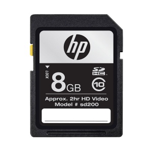 HP 8GB SD (SDHC) Card - Class 10