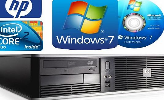 HP dc7900 Desktop Computer - Powerful Intel Core 2 Duo 3.0GHz E8400 Processor - 160GB HDD - 4GB Memory (RAM) - DVD MultiPlayer - WiFi Enabled - Windows 7 Professional 64-bit (Genuine Windows 7 Disc a
