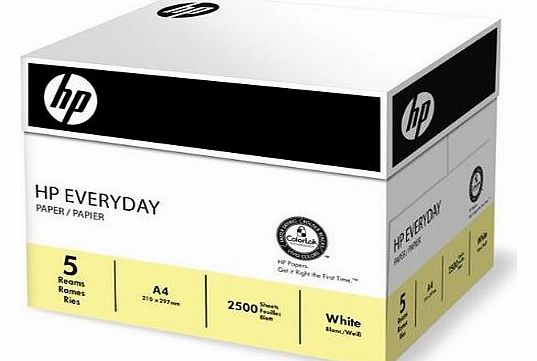 HP Everyday A4 Multifunctional Paper 75gsm - 1 Box of 5 Reams (Pack of 5)