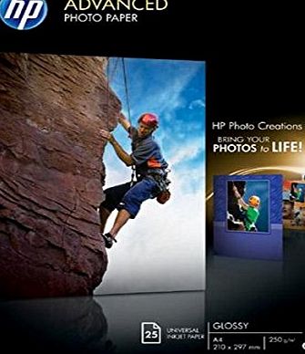HP Q5456A Advanced Glossy Photo Paper A4 210x297mm (25 Sheets)