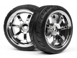 Hpi Mounted T-Drift Tire 26mm On Rays 57S-Pro Chrome