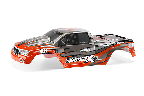 HPi Nitro GT-2 Painted Body (Red/Gray/Silver)