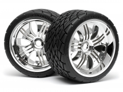 Hpi Phaltline Tyre 7 On Tremor Wheel Chrome with