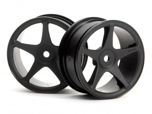 Hpi Super Star Wheel (26mm Black) (1mm Offset)