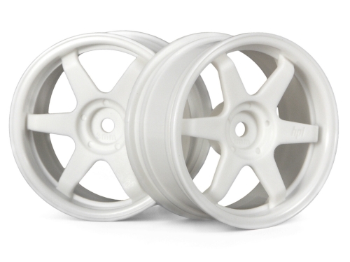 Hpi TE37 Wheel 26mm White (3mm Offset)