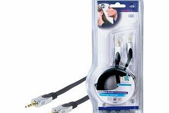 HQ 1.5m Audio Cable with Double Screened Stereo Cable with 24k Gold Plated Plugs