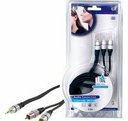 HQ 2.5m Audio Cable with Gold Plated 24k Plugs On Both Sides