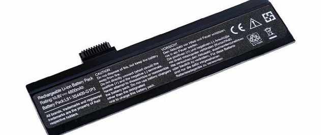 HST Mall 10.8V 4800mAH New Replacement Laptop Battery for Advent 7109A 7109B 7113 8111 9215 9617, L51-4S2000-G1L1 L51-4S2200-G1L3