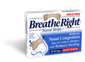 Breathe Right Clear Sml/Med 10 strips.