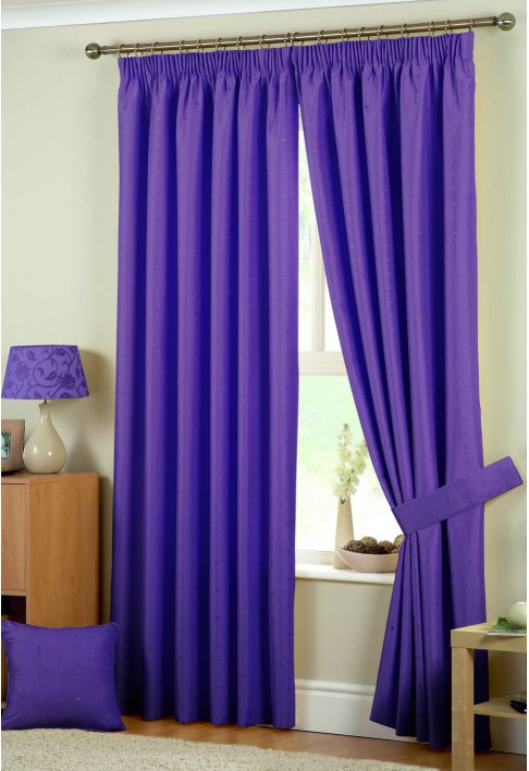Hudson Heather Lined Curtains