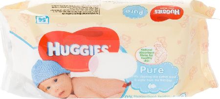 Huggies, 2102[^]0071379 Pure Baby Wipes