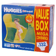 Huggies Sdry 6 Mega Value 132