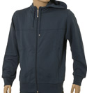 Airforce Blue Full Zip Hooded Cotton Sweatshirt (Green Label)