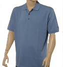Hugo Boss Blue Cotton Polo Shirt