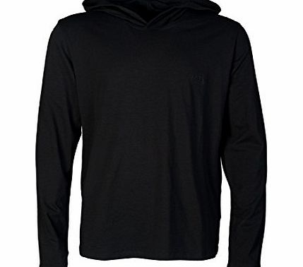 Hugo Boss BOSS Mens Innovation 1 Hooded Long Sleeved T-Shirt - Black - M