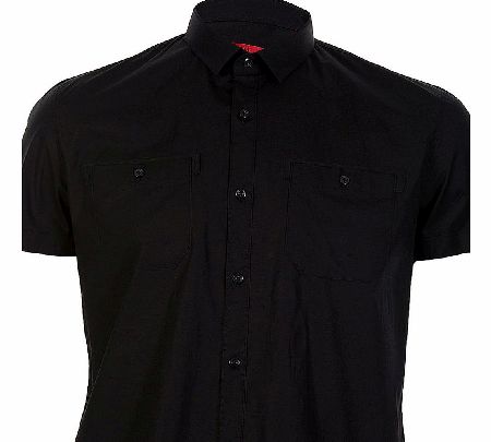Hugo Boss EW1 Black Short Sleeve Shirt Black