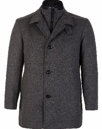 Hugo Boss Grey Coxtan3 Wool Coat
