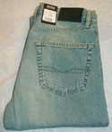 Mens Dirty Washed Button Fly Jeans (Scout)