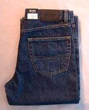 Mens Mid Blue Zip Fly Jeans