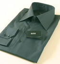 Hugo Boss Mens Navy Long Sleeve Cotton Shirt - Black Label