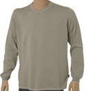Pale Green Cotton Sweater With White Trim (Black Label)